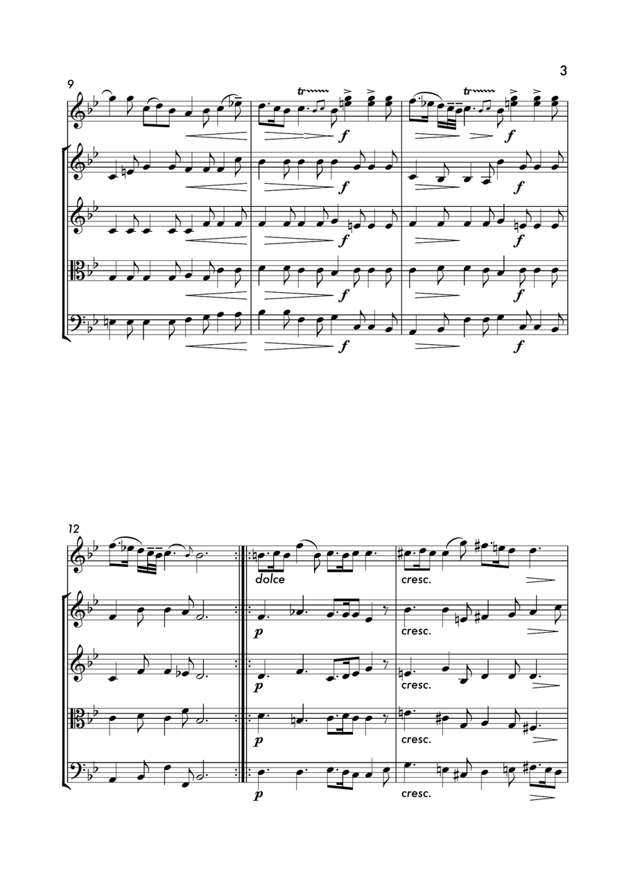 Il Trillo Del Diavolo - Devil's Trill Sonata- by Giuseppe Tartini arranged for String Orchestra String Orchestra scores gallery preview page 4