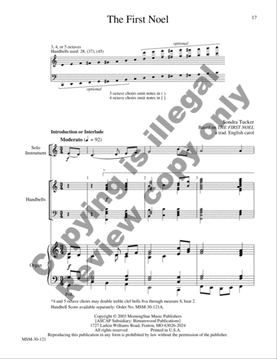 Flexible Hymn Accompaniments for Handbells, Set 1 Choir scores gallery preview page 10