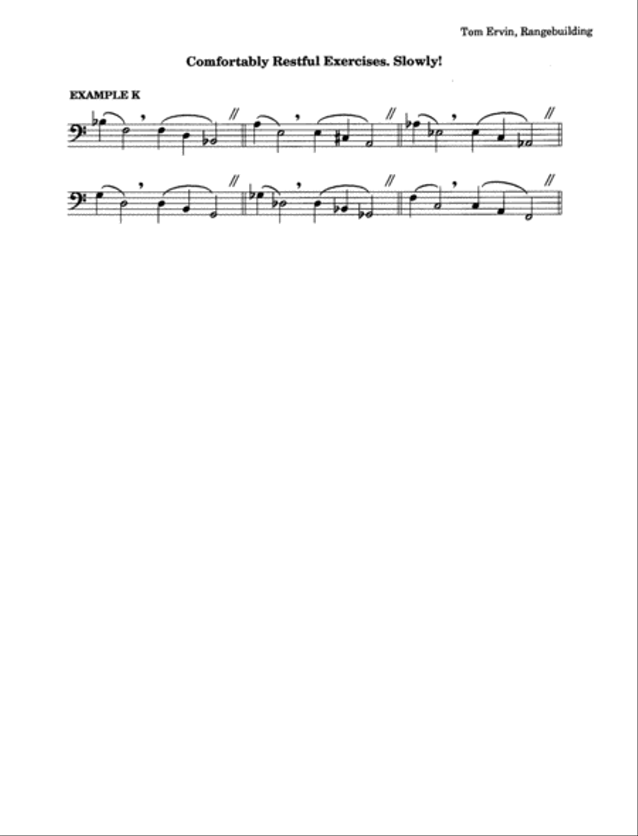 Rangebuilding on the Trombone by Tom Ervin Trombone Solo scores gallery preview page 8