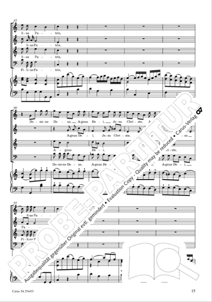 Missa Sancti Hieronymi 4-Part scores gallery preview page 16