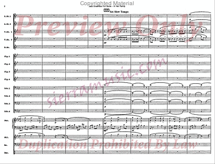 In Her Family Big Band scores gallery preview page 3