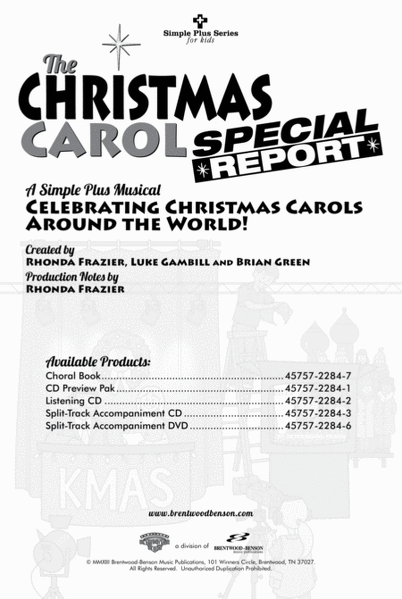 The Christmas Carol Special Report (Simple Plus Series Christmas Kids) (CD Preview Pak) image number null