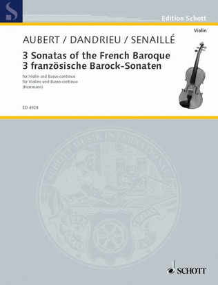 Book cover for Three Sonatas of the French Baroque