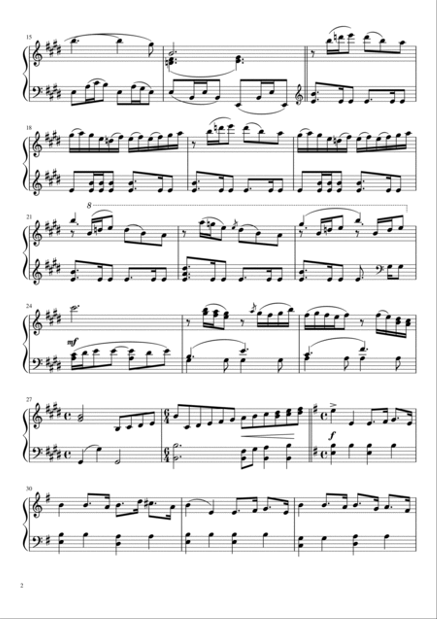 Kingdom Dance Piano Solo scores gallery preview page 2