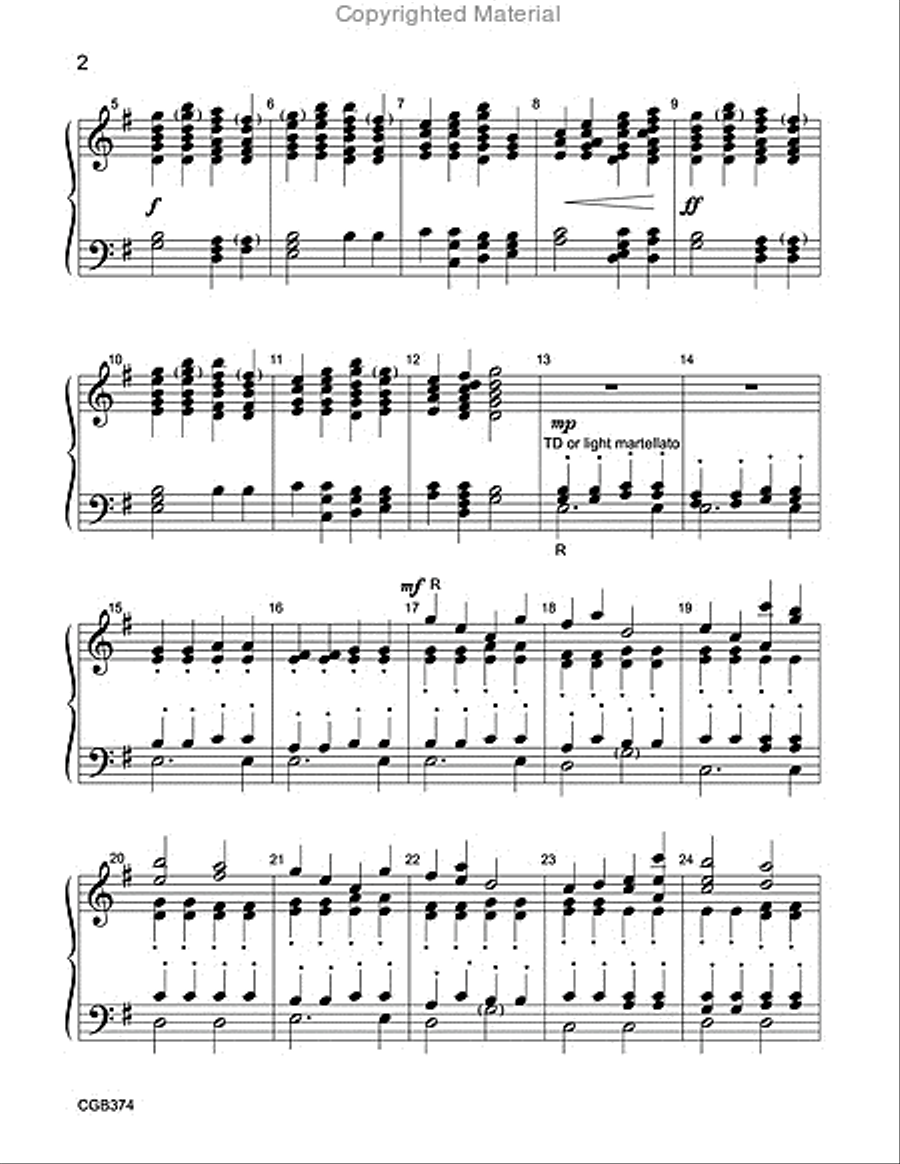 Processional Jubilee Processional Jubilee Handbell Choir scores gallery preview page 2