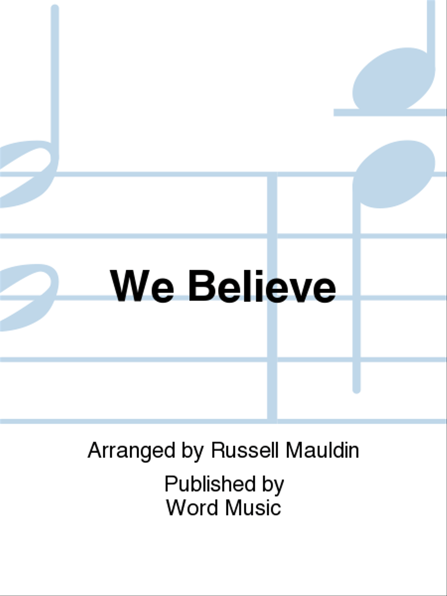 We Believe - Orchestration 4-Part scores gallery preview page 1