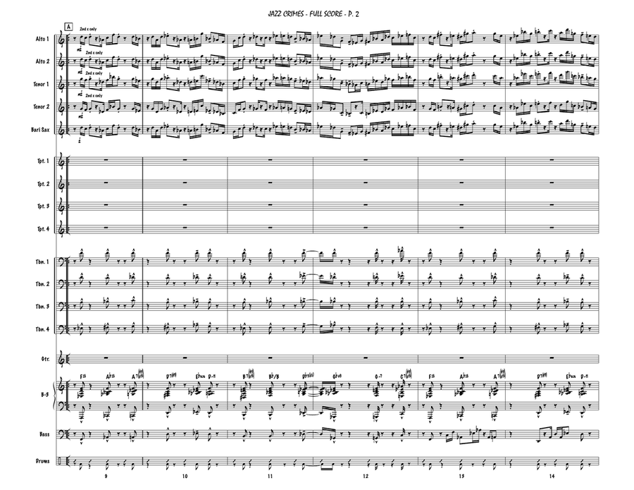 Jazz Crimes Jazz Ensemble scores gallery preview page 2