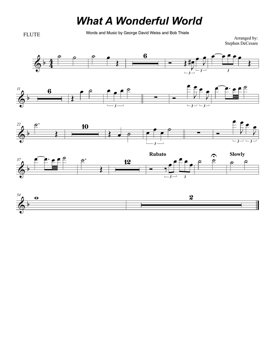 What A Wonderful World Saxophone Quintet scores gallery preview page 5