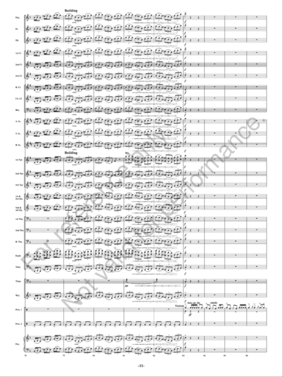 Summer Nights Concert Band scores gallery preview page 12