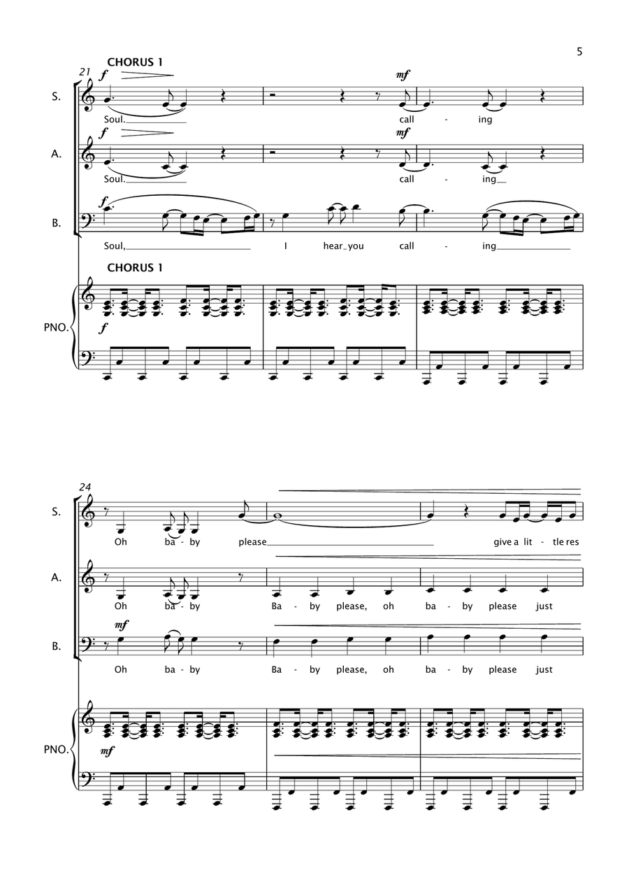A Little Respect A Little Respect 3-Part scores gallery preview page 5