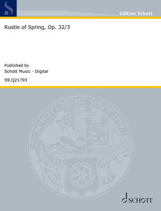 Book cover for Rustle of Spring, Op. 32/3