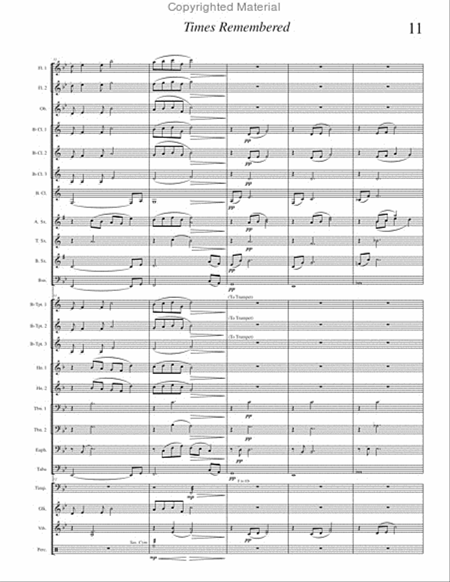 Times Remembered Times Remembered Concert Band scores gallery preview page 14