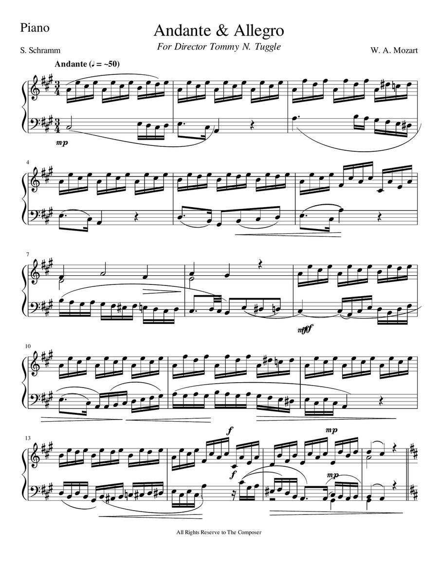 Andante & Allegro Trombone Duet scores gallery preview page 5