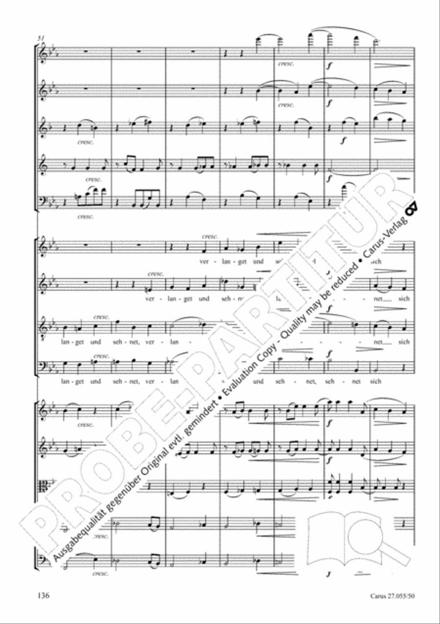 Ein Deutsches Requiem (German Requiem) 4-Part scores gallery preview page 143