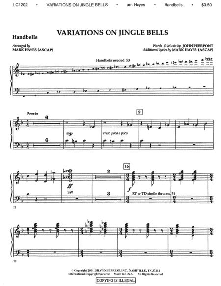 Variations on Jingle Bells image number null