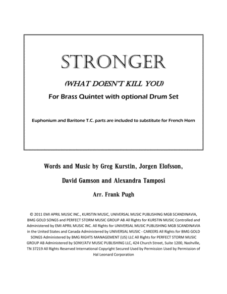Stronger (What Doesn't Kill You) image number null
