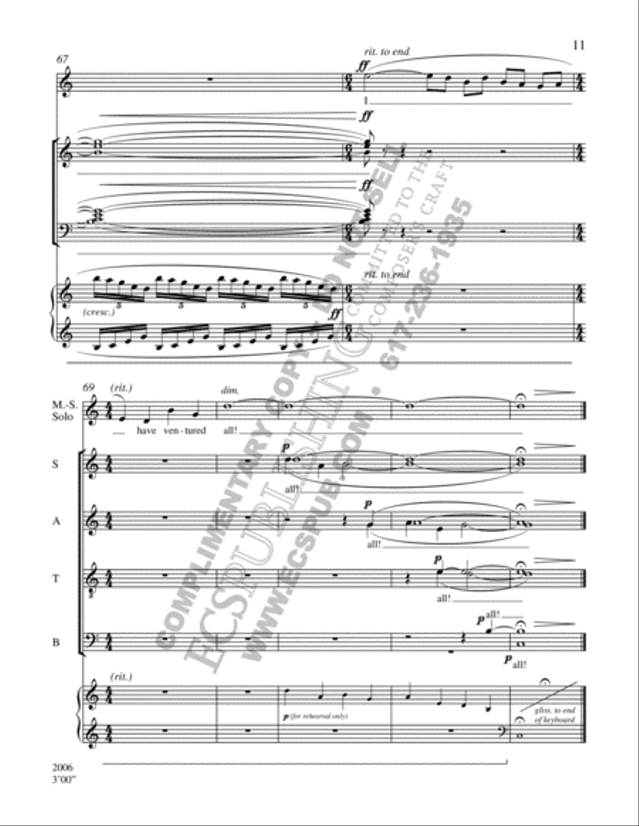 A Heart in Hiding: 6. A Jewel, A Joy! 4-Part scores gallery preview page 17