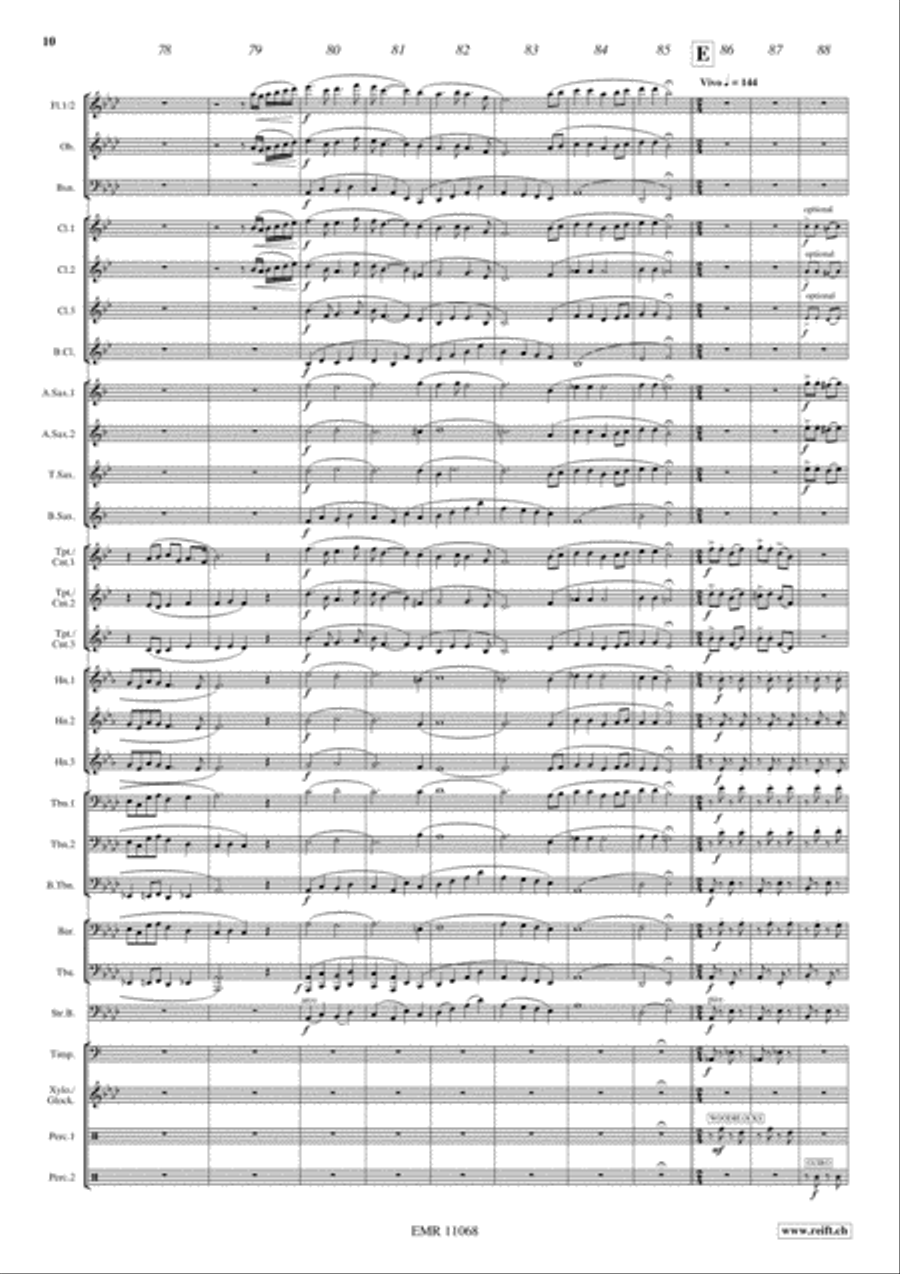 Stephen Foster Medley Concert Band scores gallery preview page 11