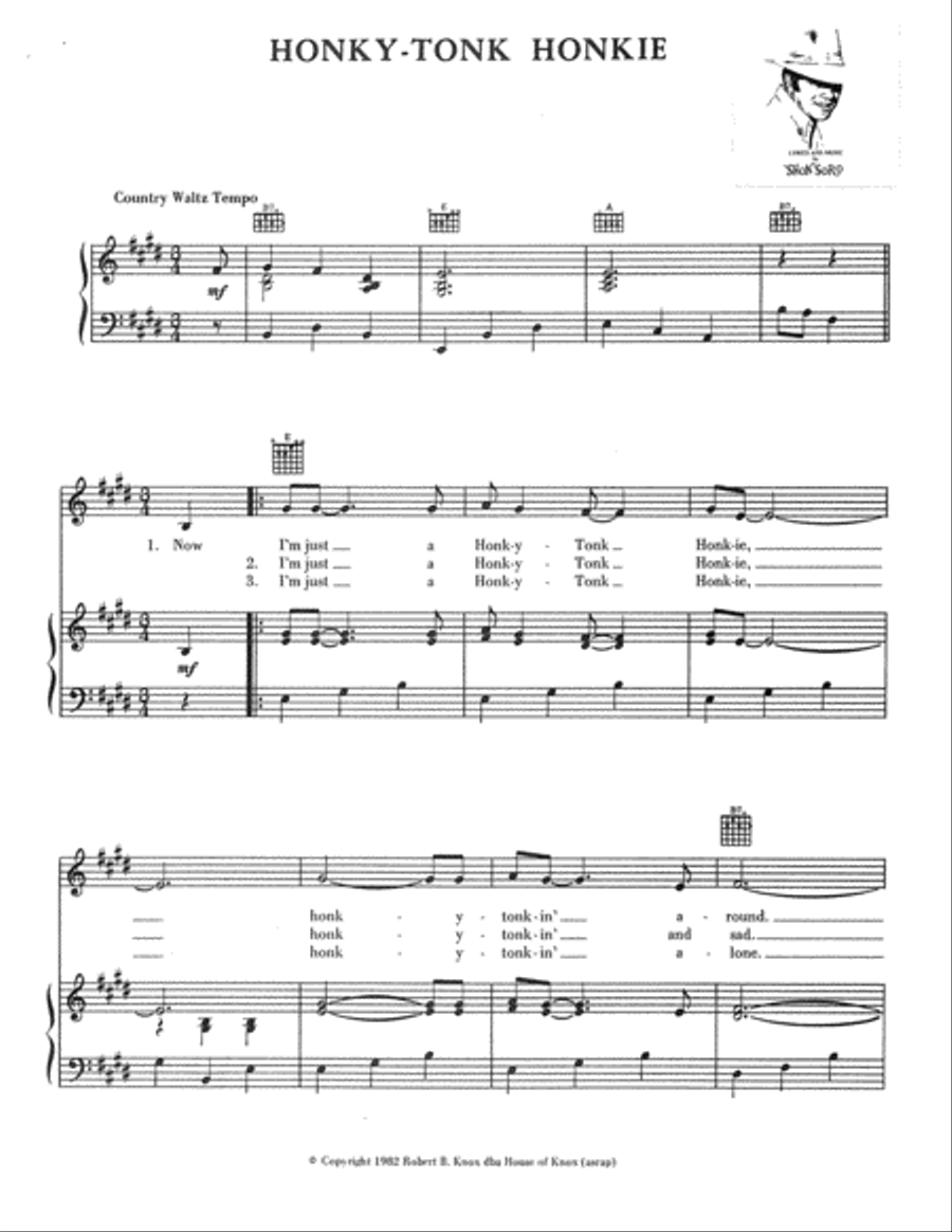Honkie-Tonk Honkie Honkie-Tonk Honkie Voice scores gallery preview page 2