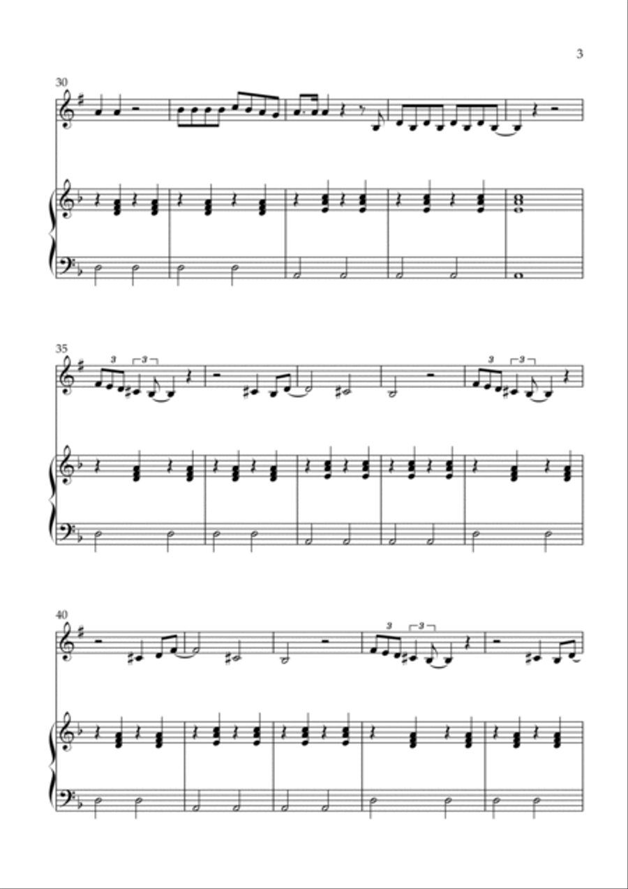 Hotline Bling B-Flat Trumpet scores gallery preview page 3