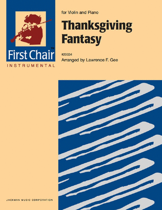 Book cover for Thanksgiving Fantasy - Violin Solo