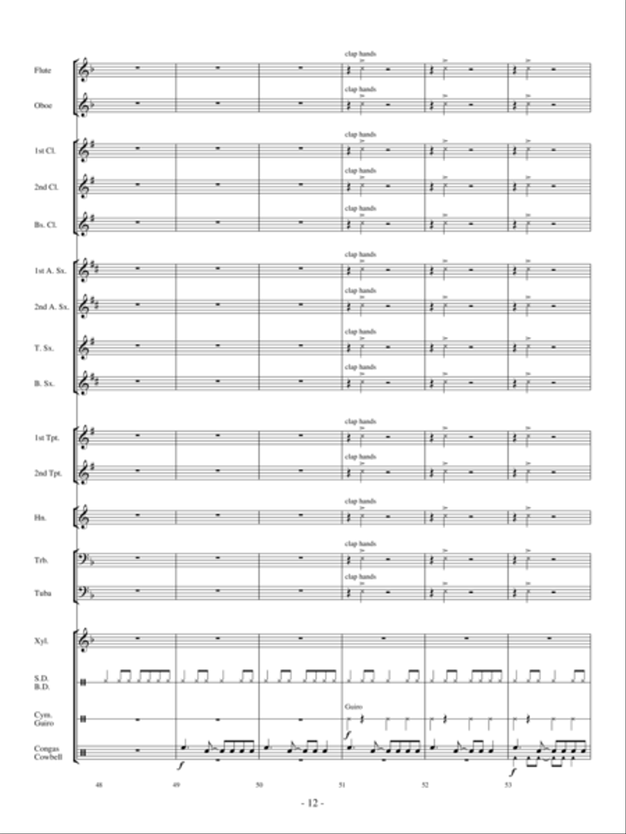 Conquista Concert Band scores gallery preview page 11