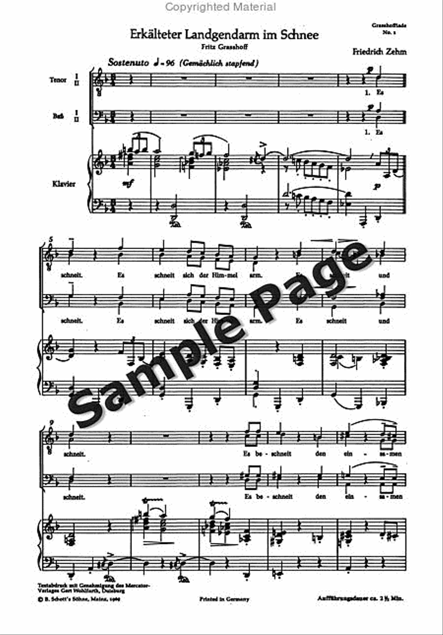 Erkalteter Landsknechte TTBB scores gallery preview page 4