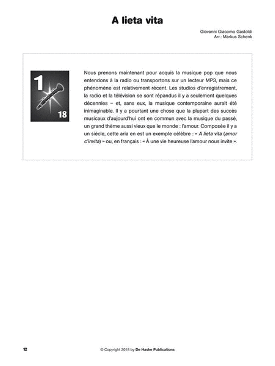 Écouter, lire & jouer - Les Grands Classiques Clarinet Solo scores gallery preview page 3