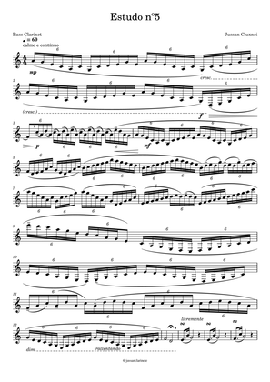 Estudo nº5 (solo bass clarinet)