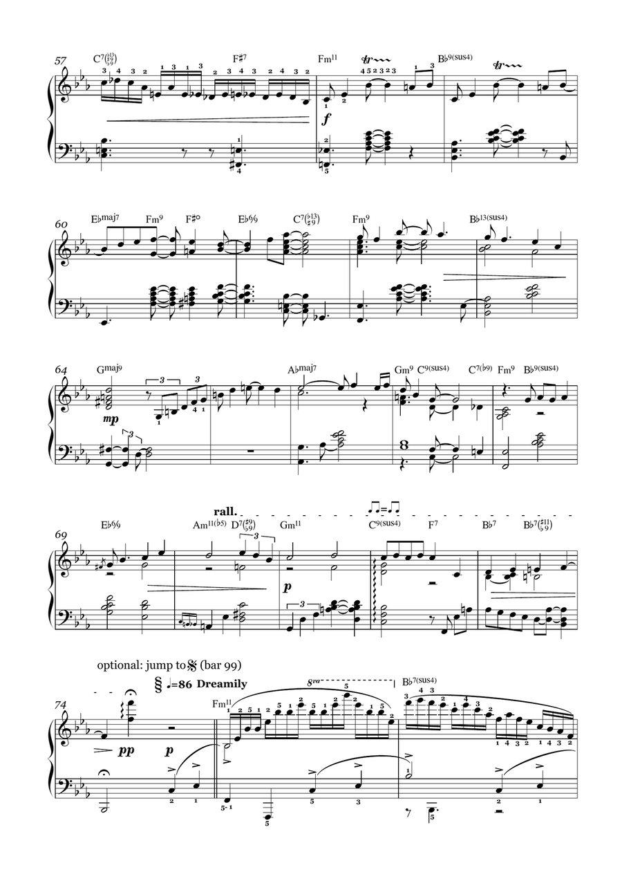 Pure Imagination Piano Solo scores gallery preview page 5
