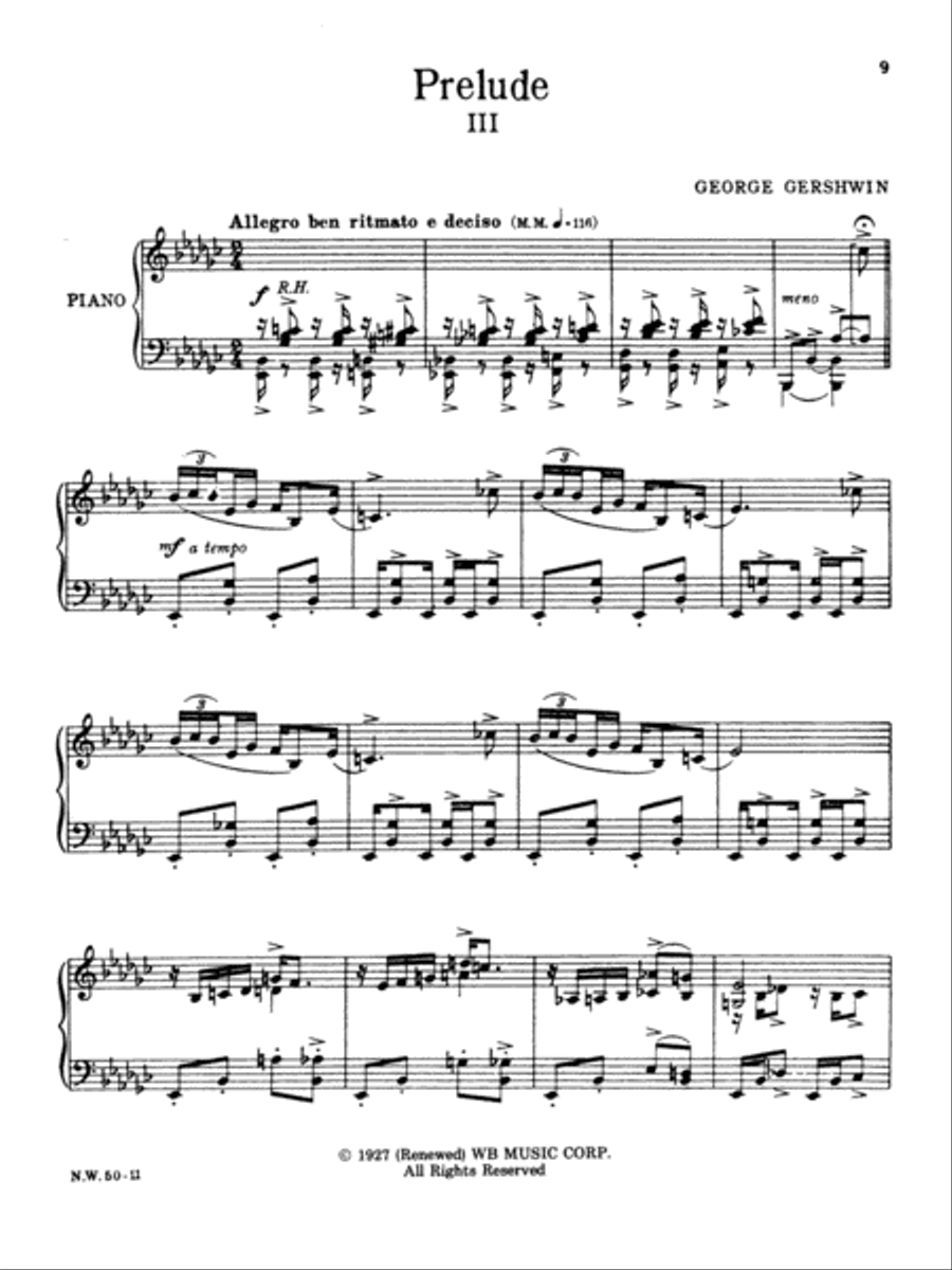 3 Preludes For Piano Piano Solo scores gallery preview page 5