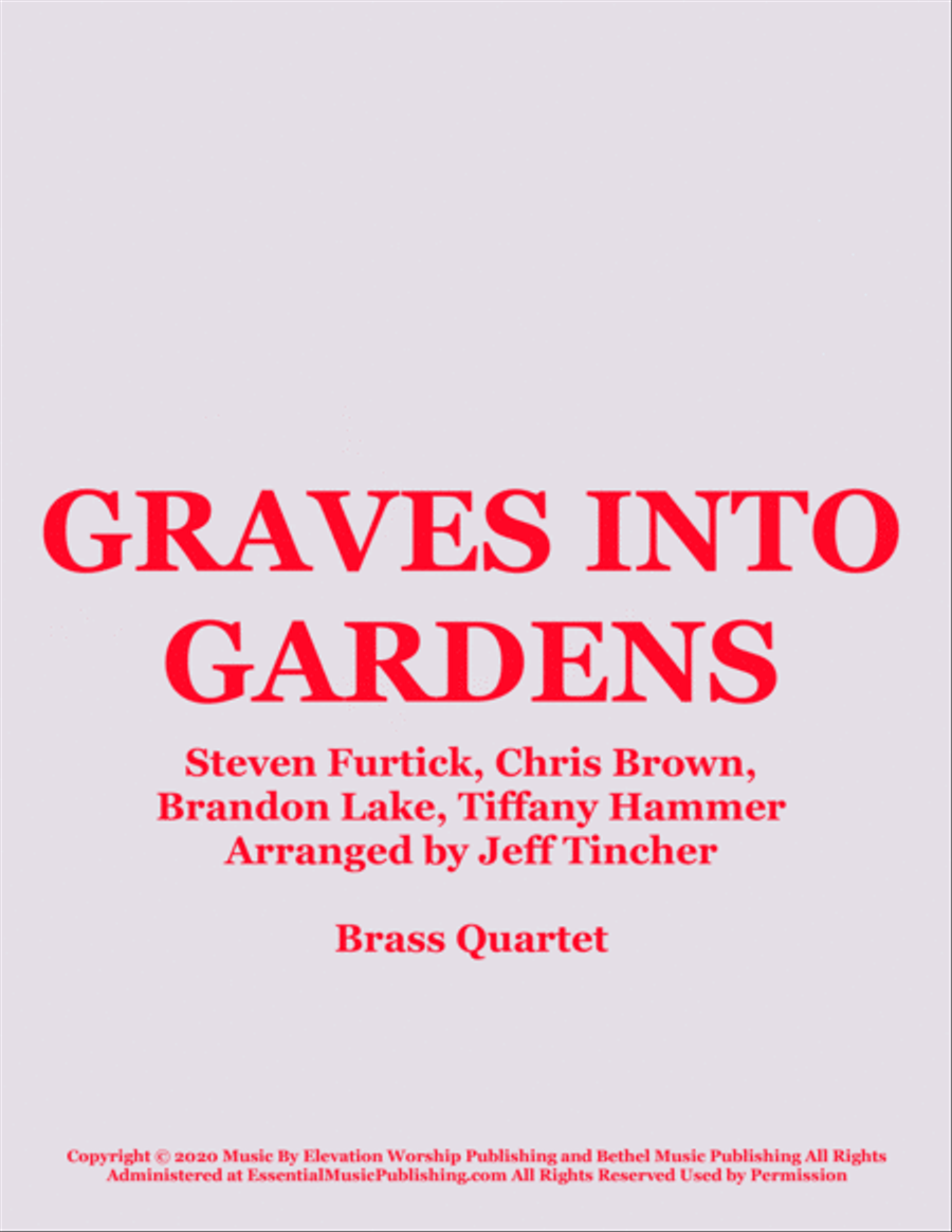 Graves Into Gardens Brass Ensemble scores gallery preview page 1
