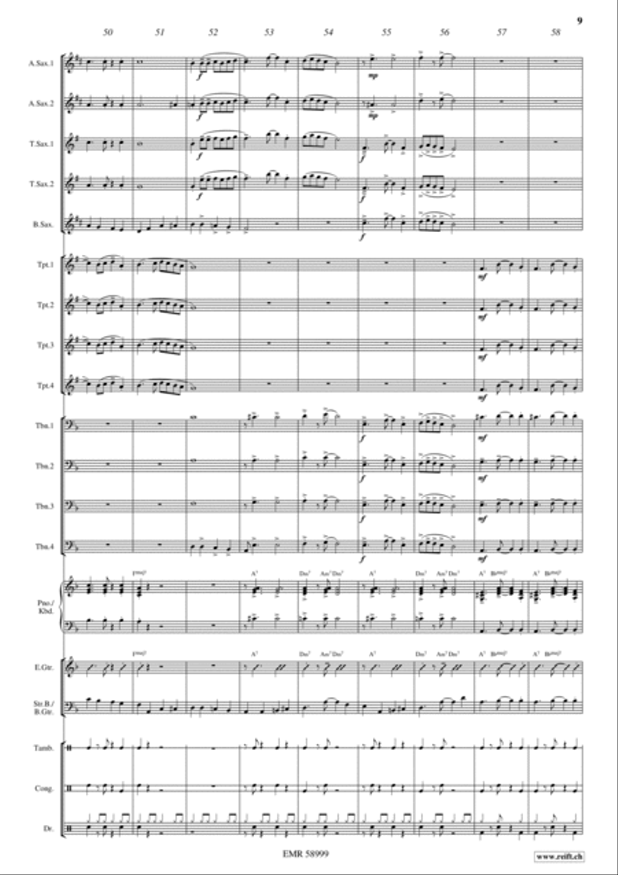 La Cinquantaine Big Band scores gallery preview page 9