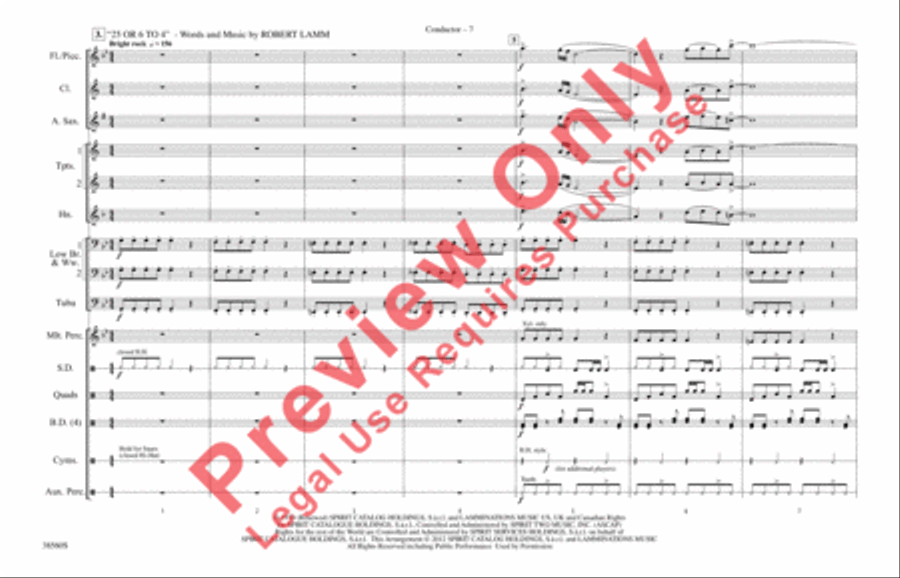 Shorties #18 Marching Band scores gallery preview page 8