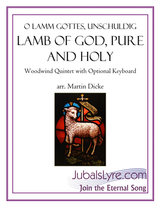 Variations on "Lamb of God, Pure and Holy" (Woodwind Quintet with Optional Keyboard)