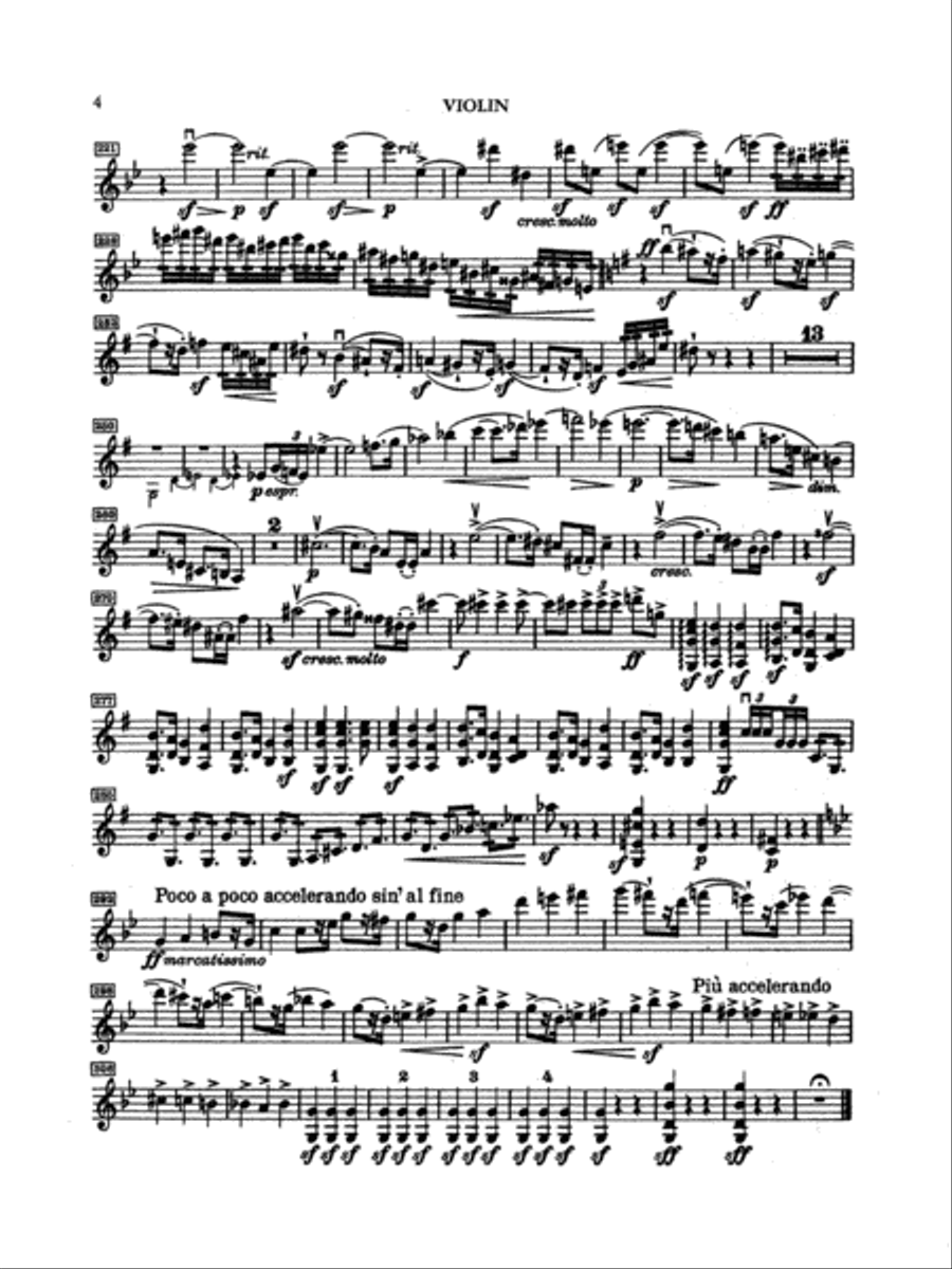 Smetana: Trio in G Minor, Op. 15 Violin scores gallery preview page 6