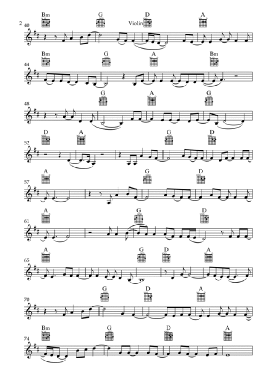 When I Get There Violin Solo scores gallery preview page 2