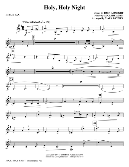 Holy, Holy Night - Baritone Sax