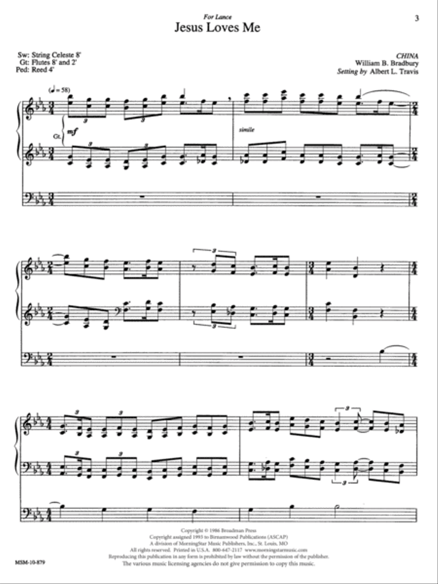 Three Hymn Improvisations Organ scores gallery preview page 2