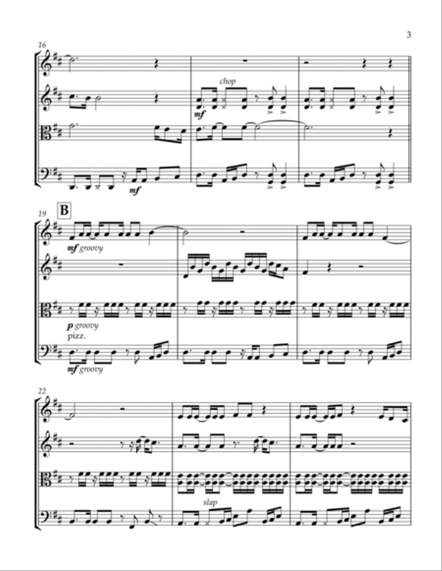 Dancing Queen Dancing Queen String Quartet scores gallery preview page 4
