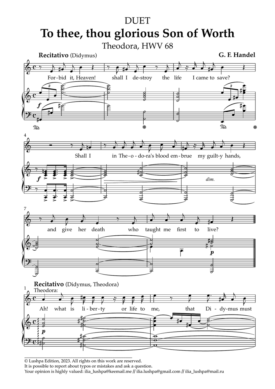 To thee, thou glorious Son of Worth Piano scores gallery preview page 3