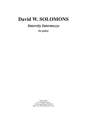 David Warin Solomons: Intercity Intermezzo for solo guitar