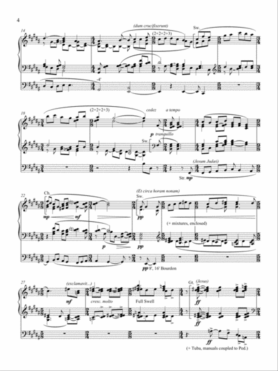 Tenebrae factae sunt Organ Solo scores gallery preview page 6