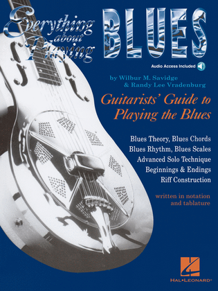 Book cover for Everything About Playing the Blues
