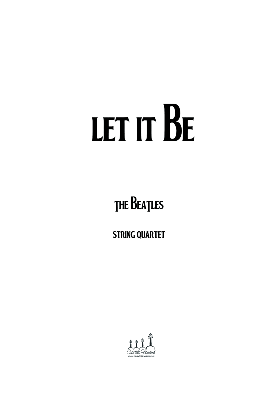 Let It Be String Quartet scores gallery preview page 1