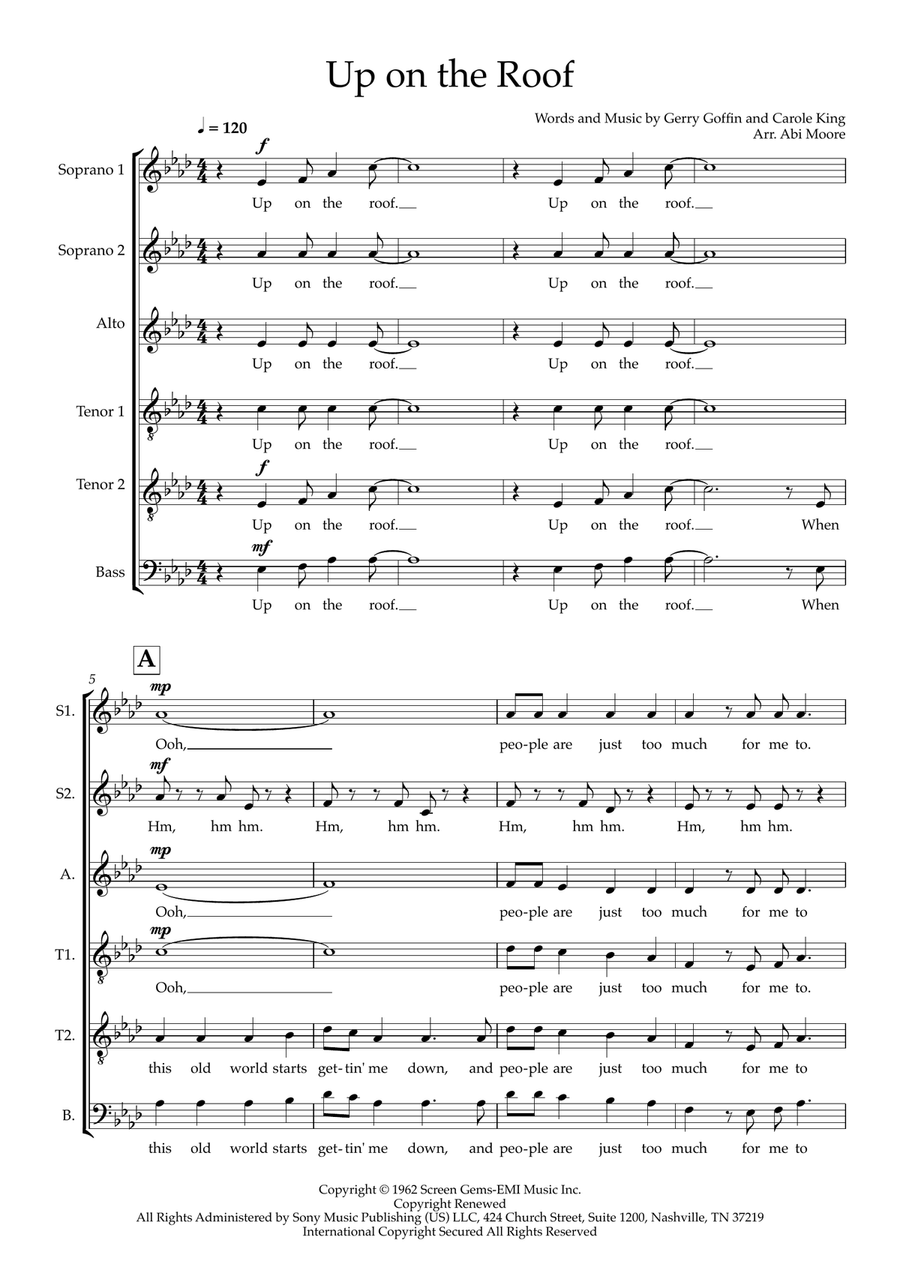 Up On The Roof (arr. Abi Moore)