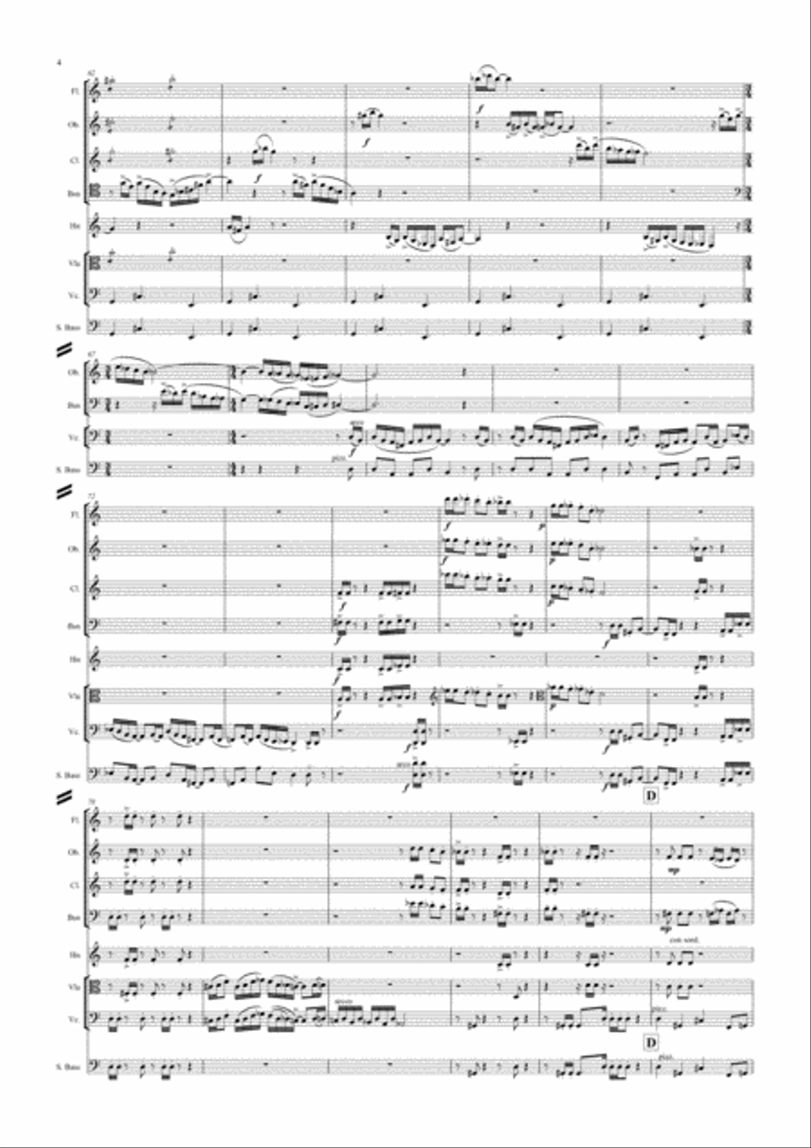 Octet Octet Woodwind Quintet scores gallery preview page 4