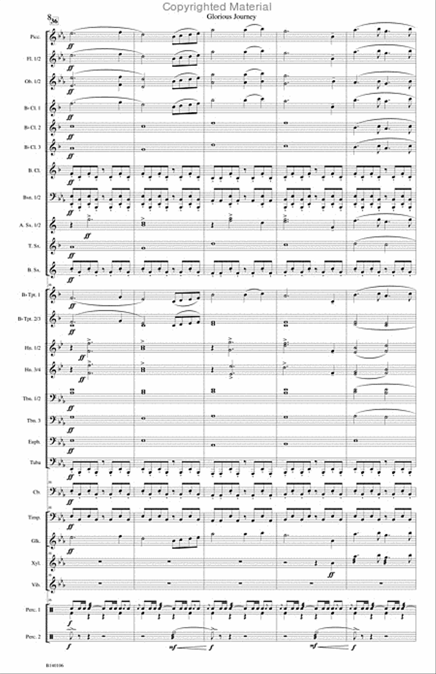 Glorious Journey Concert Band scores gallery preview page 11