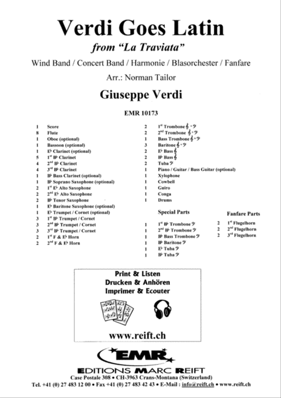 Verdi Goes Latin Concert Band scores gallery preview page 2