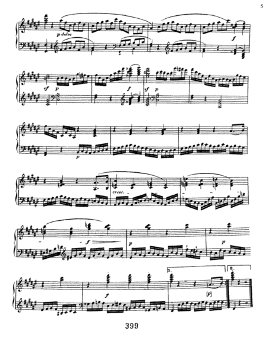 Sonata No. 24 In F-sharp Major, Op. 78 Piano Solo scores gallery preview page 5